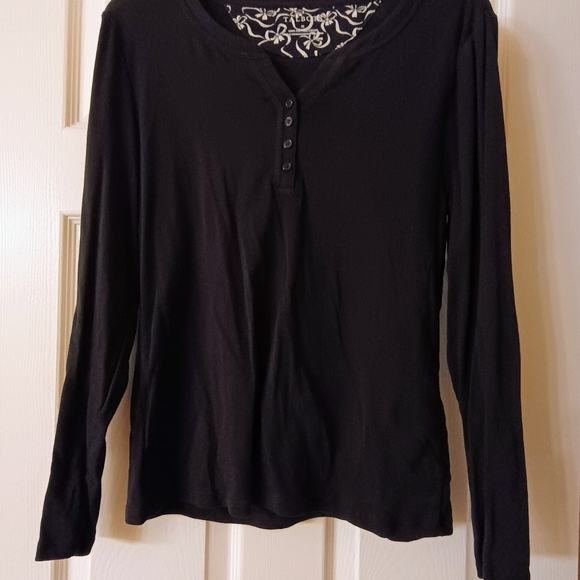 Talbots Black and White Pajama Set Size M - Picture 2 of 11